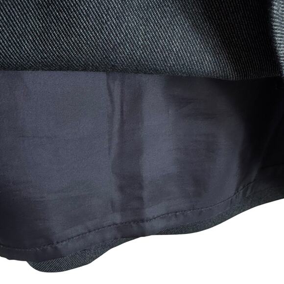 LOFT Dark Gray Tweed Straight Lined Mini Above Knee Skirt Pockets Size 12P - Picture 5 of 8